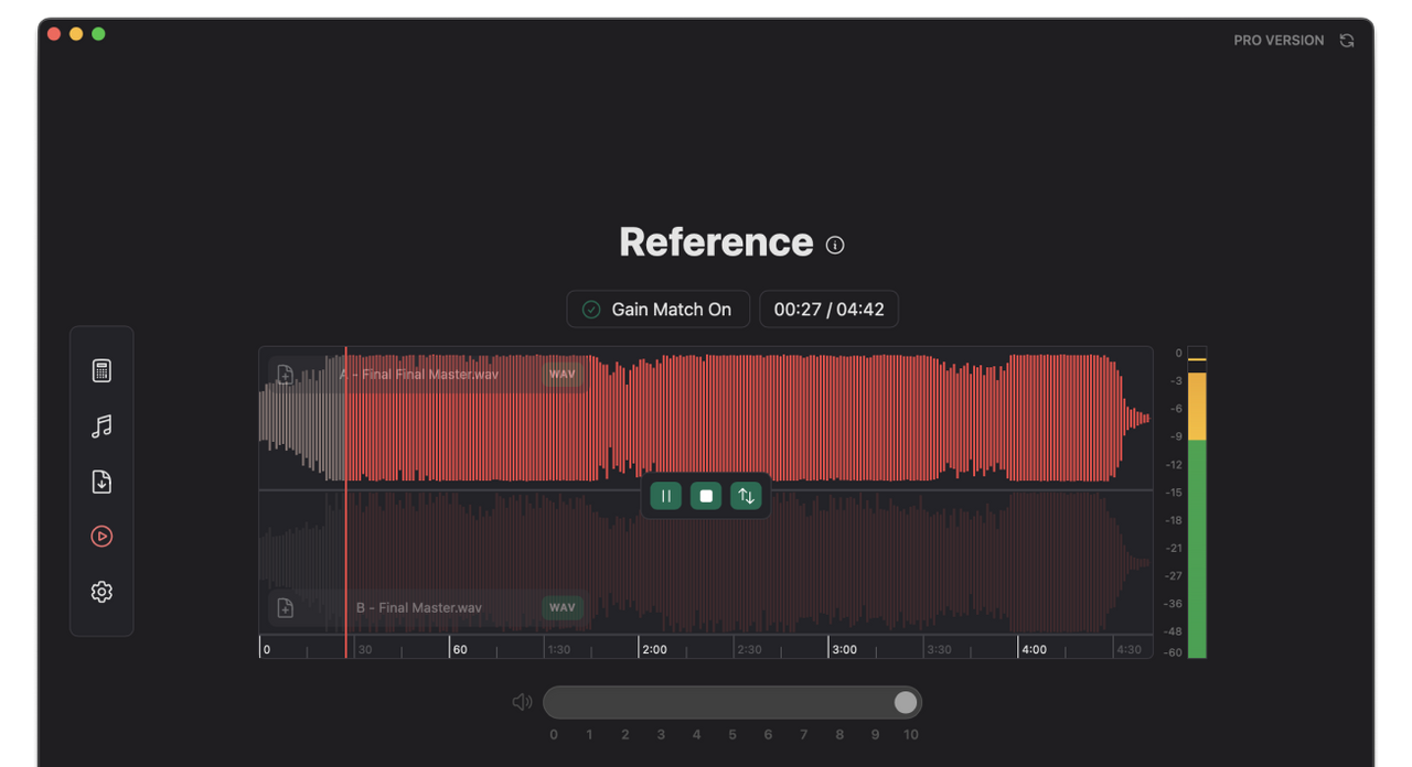 Reference section of Studio Assist